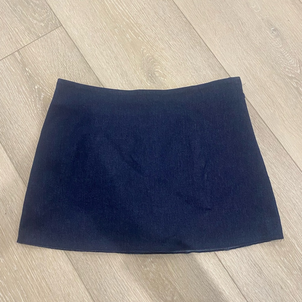 Denim mini skirt